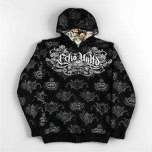 Rare Y2K Vintage Ecko Unlimited Reversible Zip Up Hoodie